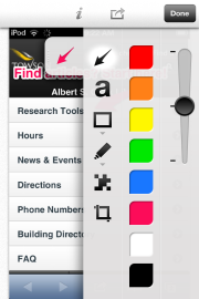 Image showing the Skitch interface and tools